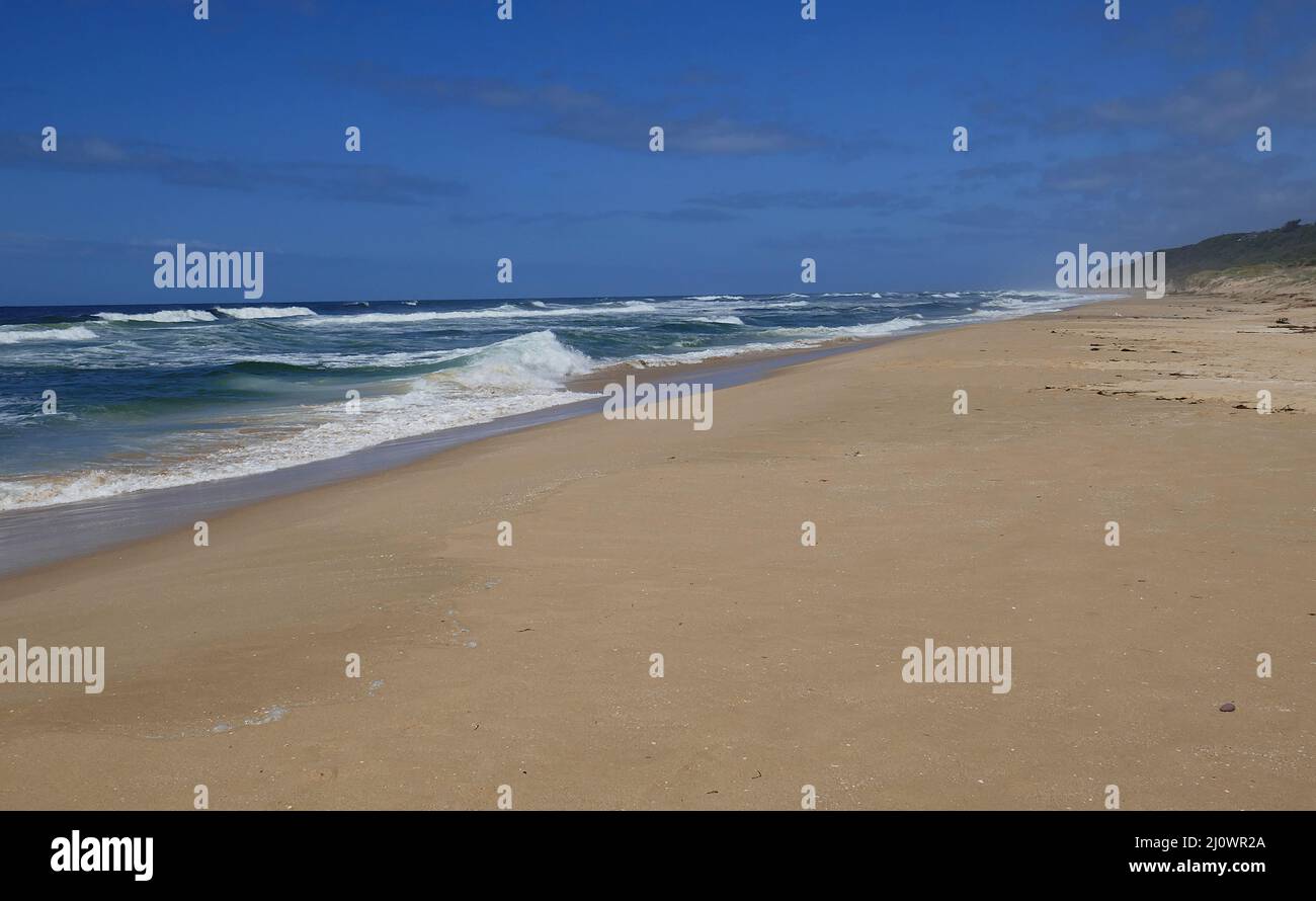 secluded section of the ninety mile beach in Gippsland eastern Victoria. Stock Photo