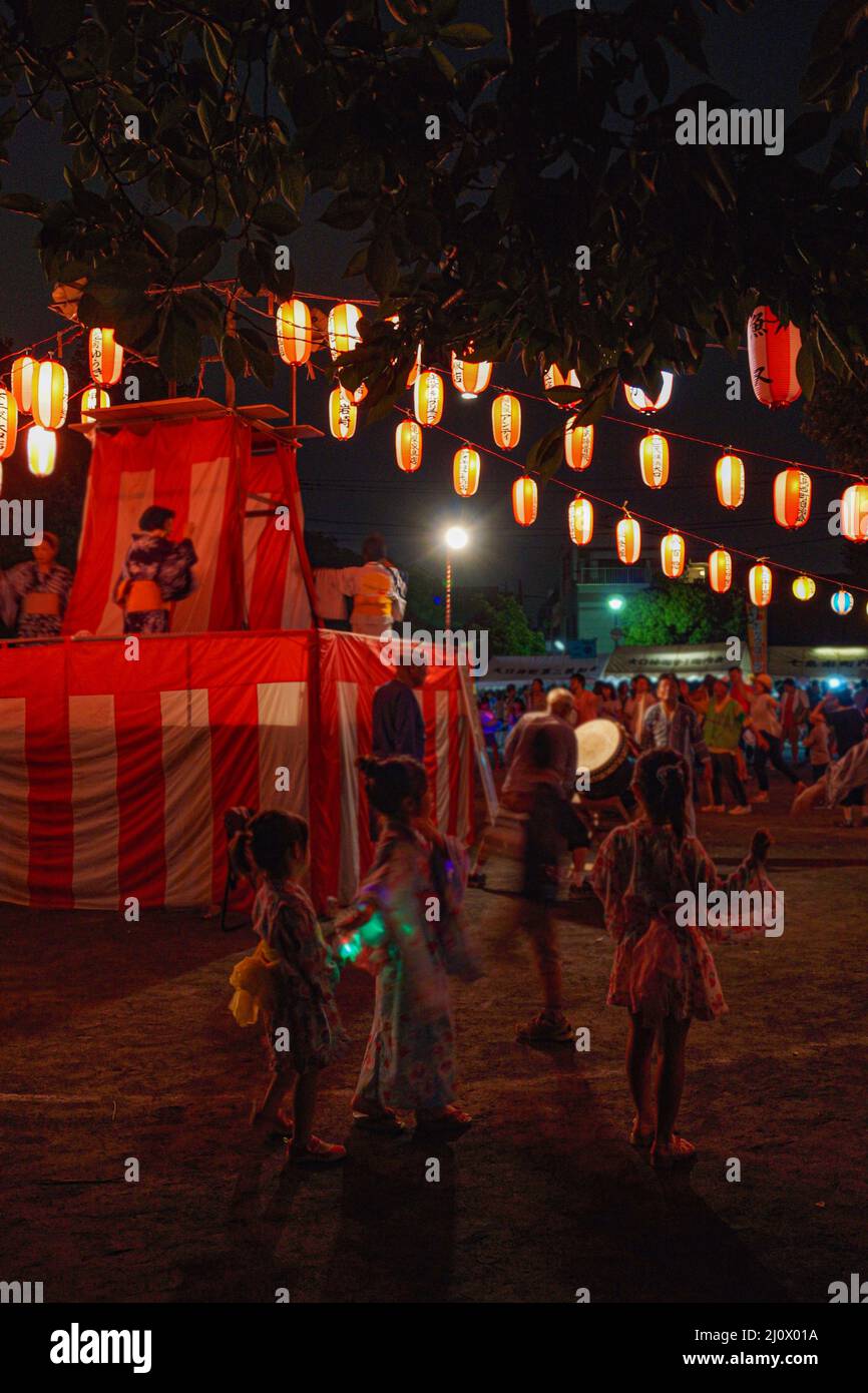 Bon Odori image of summer festival Stock Photo