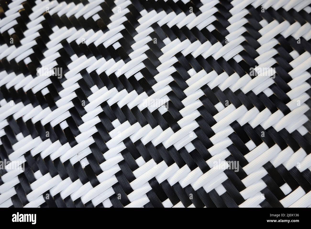 Black and white zigzag pattern Stock Photo