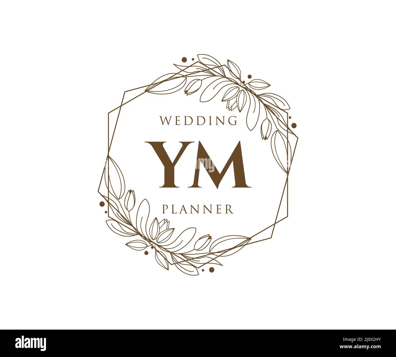Elegant Letter MY YM Logo