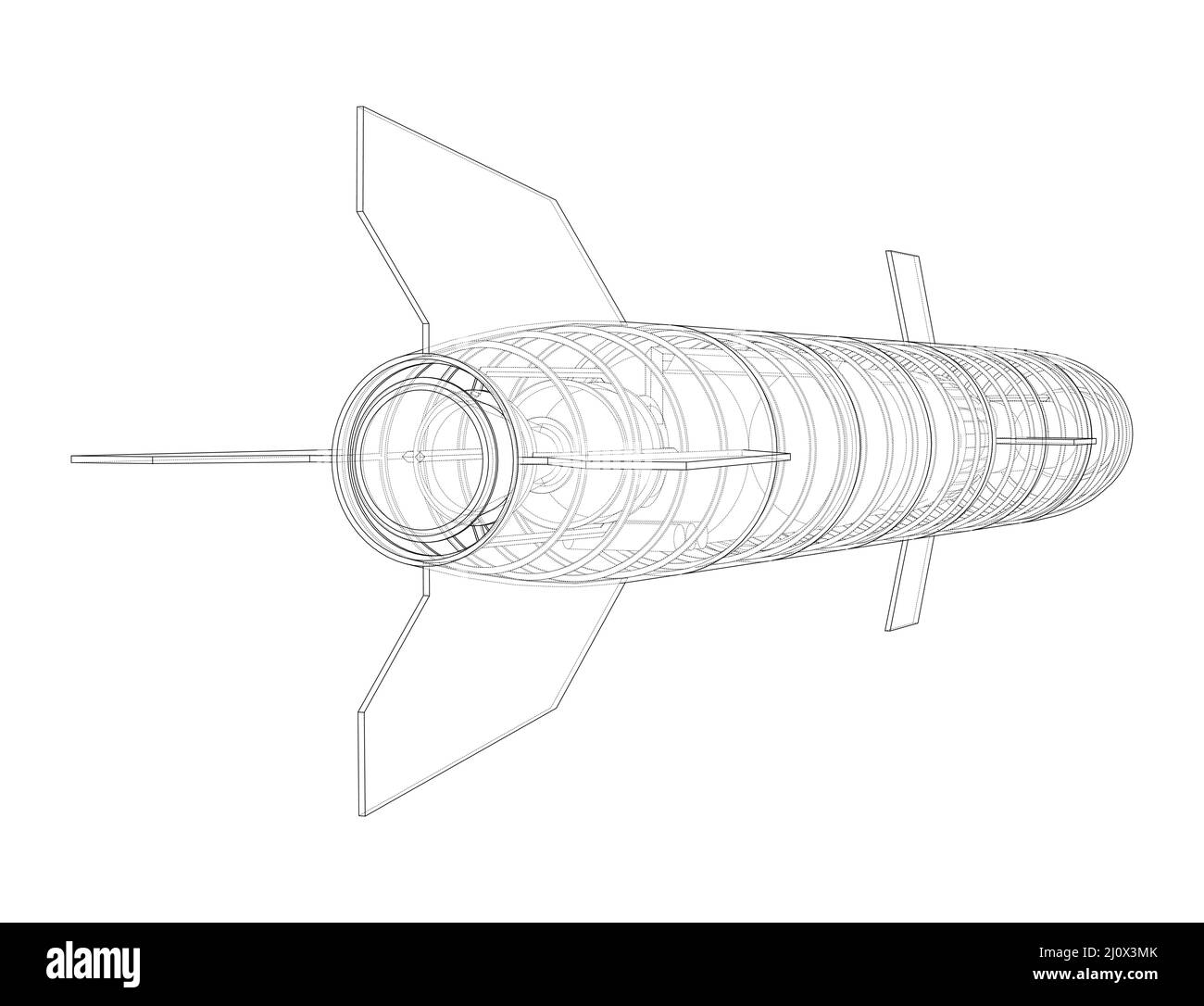 Military missile army rocket. Vector Stock Vector