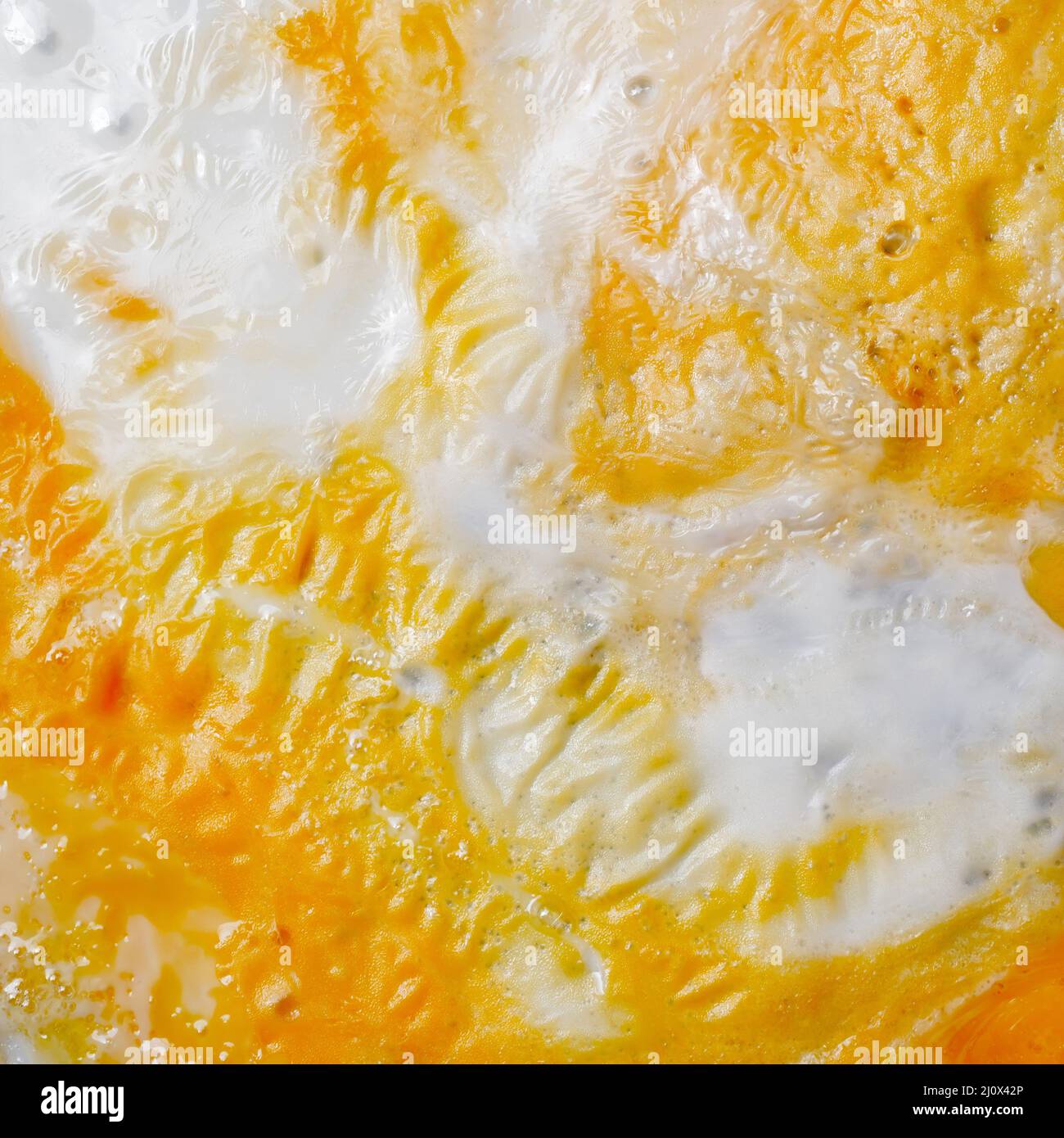 Fresh omelette from chicken eggs. Stock Photo