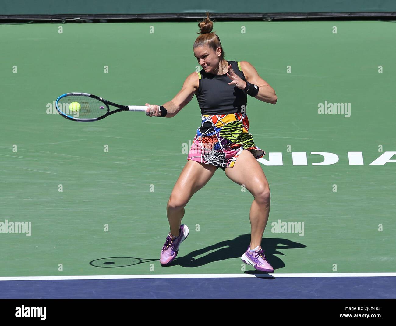 Indian Wells, United States. 21st Mar, 2022. Maria Sakkari of Greece
