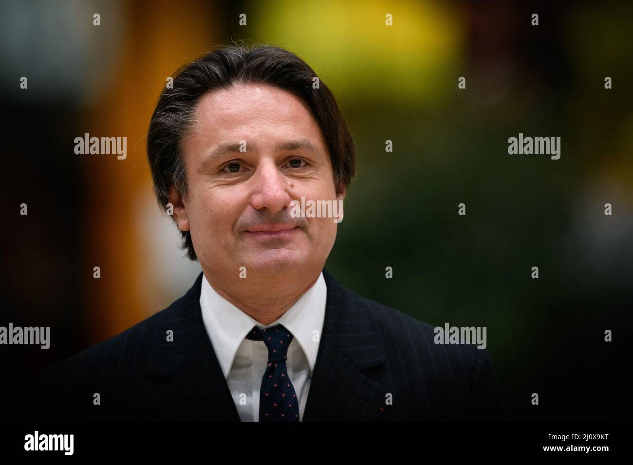 Paris France. 20th Mar 2022. Ceo Hermes Axel Dumas attends the Saut Hermes at Le Grand Palais Ephemere on March 20 2022 in Paris France. Photo Laurent Zabulon ABACAPRESS.COM Credit Abaca Press Alamy L...