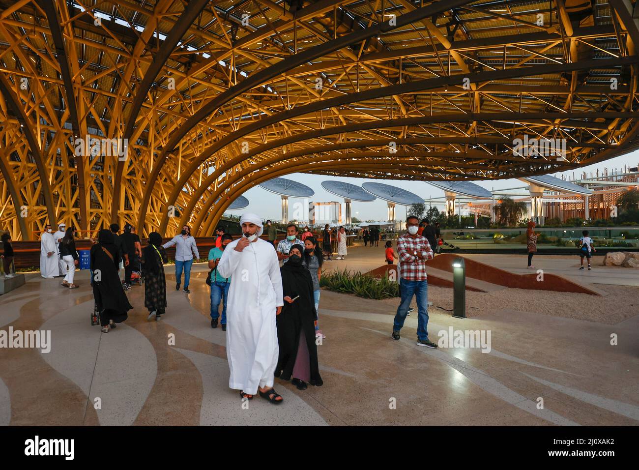 Terra Sustainability Pavilion  at the EXPO 2020 Dubai, UAE Stock Photo