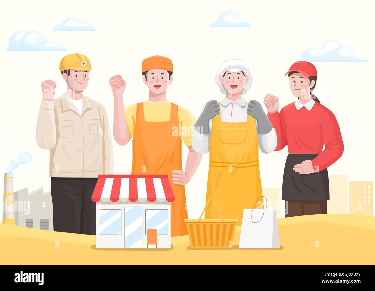 Female korean factory worker hi-res stock photography and images - Alamy