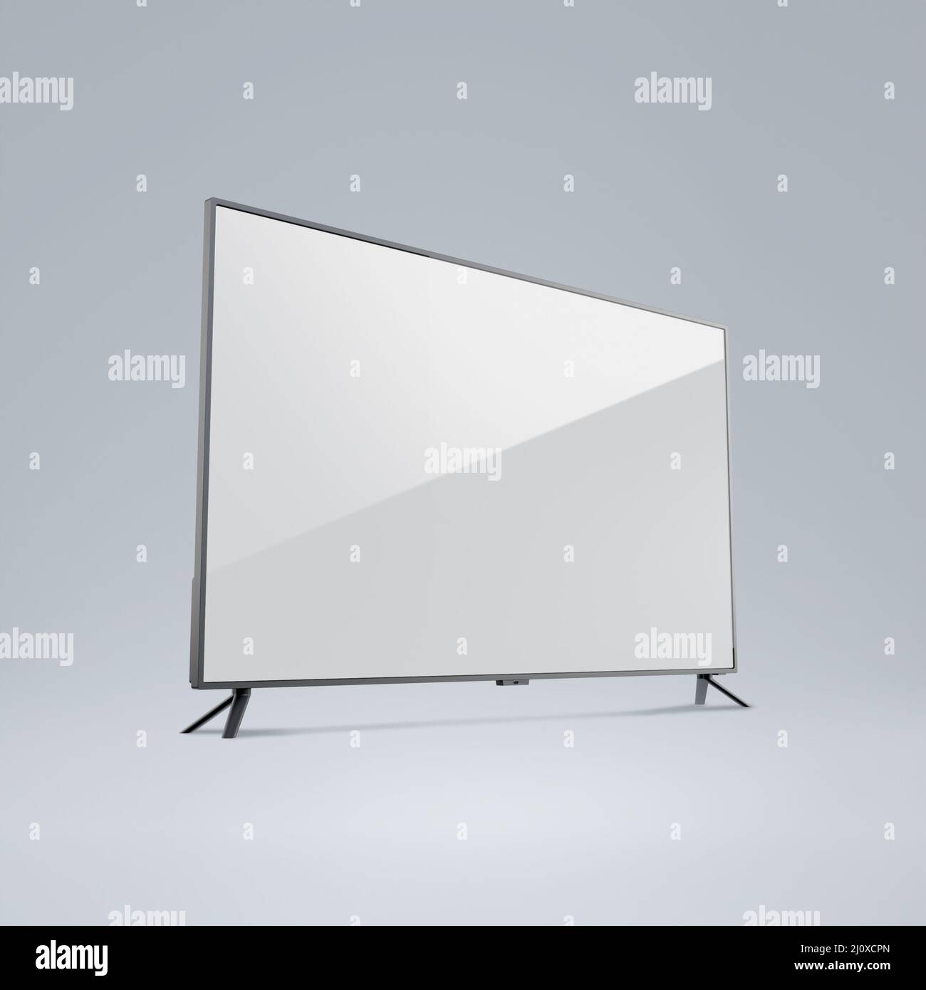 3D rendered smart TV television mockup graphic Stock Photo - Alamy