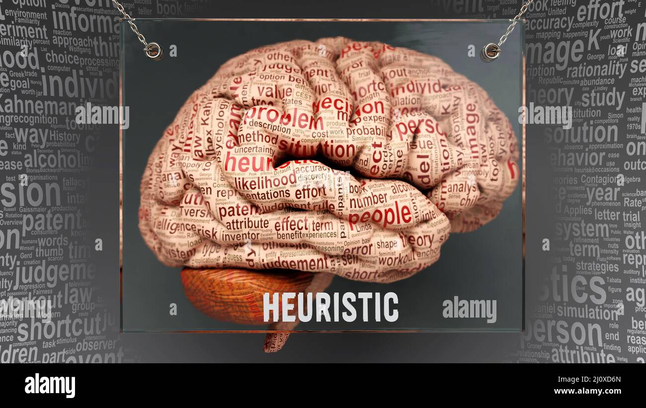 Heuristic anatomy its causes and effects projected on a human brain
