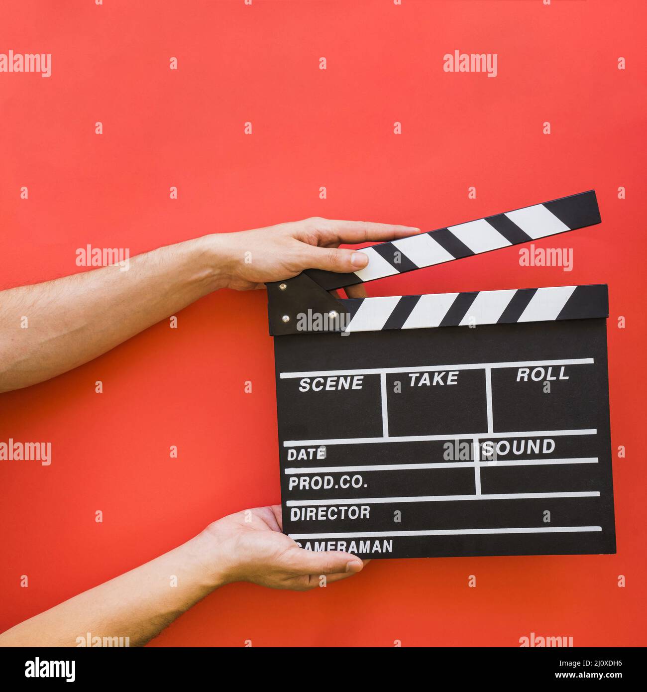 Directing concept with clapperboard. High quality beautiful photo concept Stock Photo