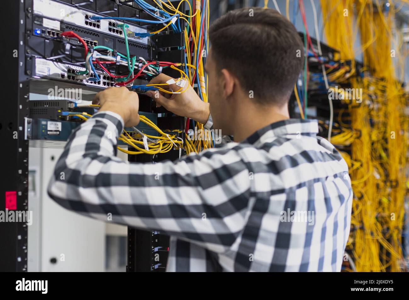 Network Switch Man Ethernet switch hi-res stock photography and images - Alamy