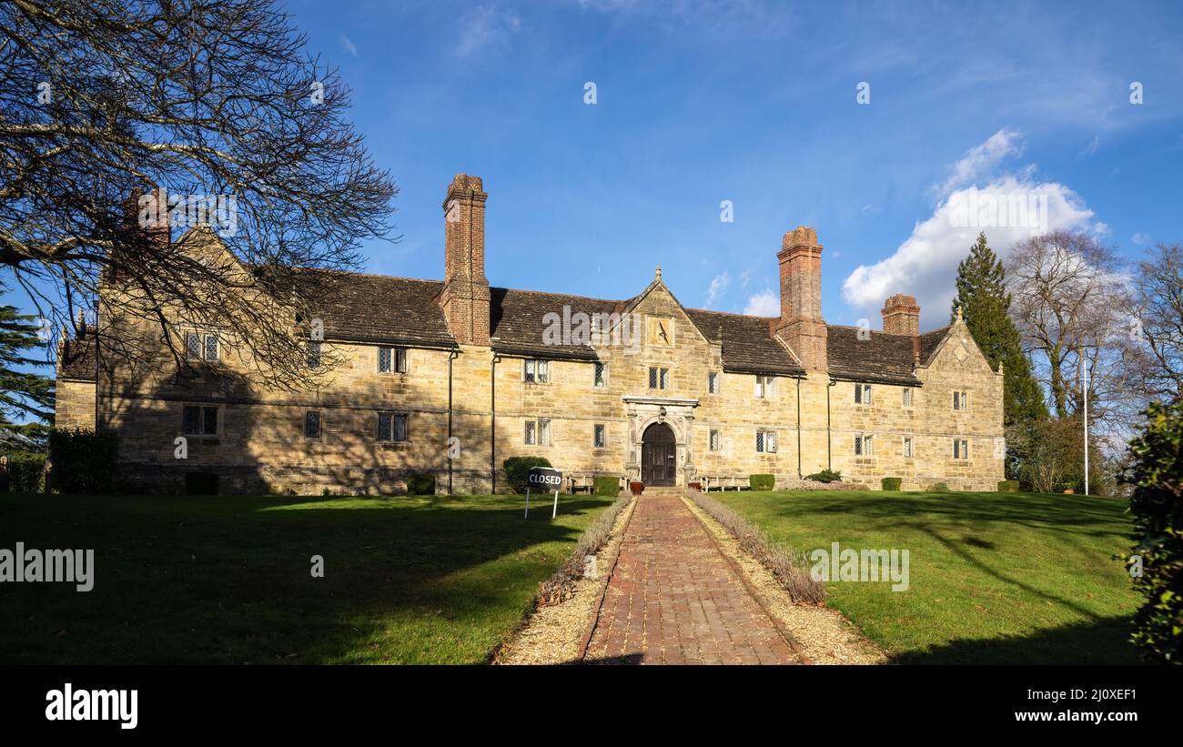 EAST GRINSTEAD,  WEST SUSSEX, UK - JANUARY 31 :  View of Sackville College East Grinstead, West Sussex, UK onJanuary 31, 2022 Stock Photo