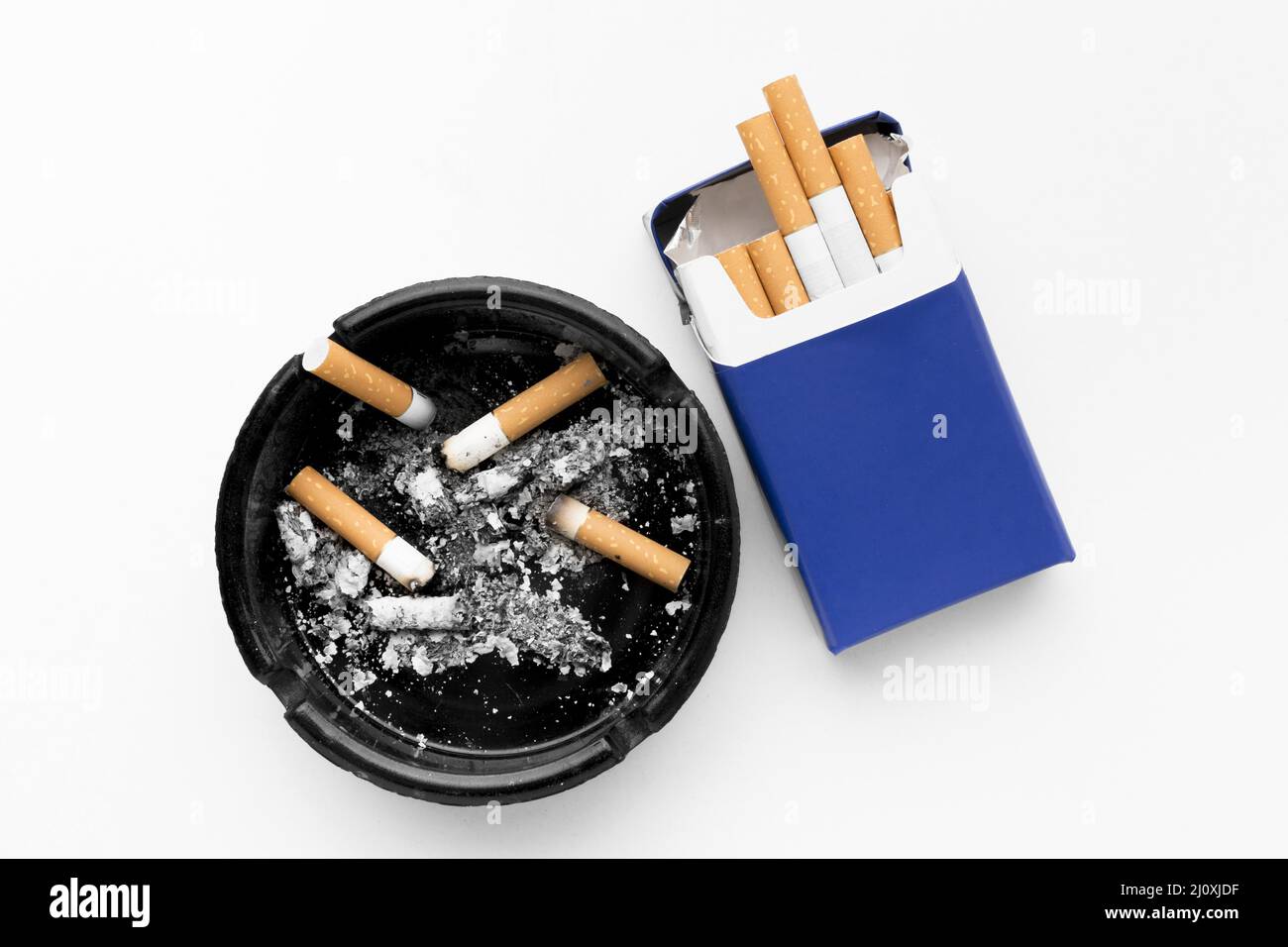 Ashtray pack cigarettes. High quality photo Stock Photo Alamy