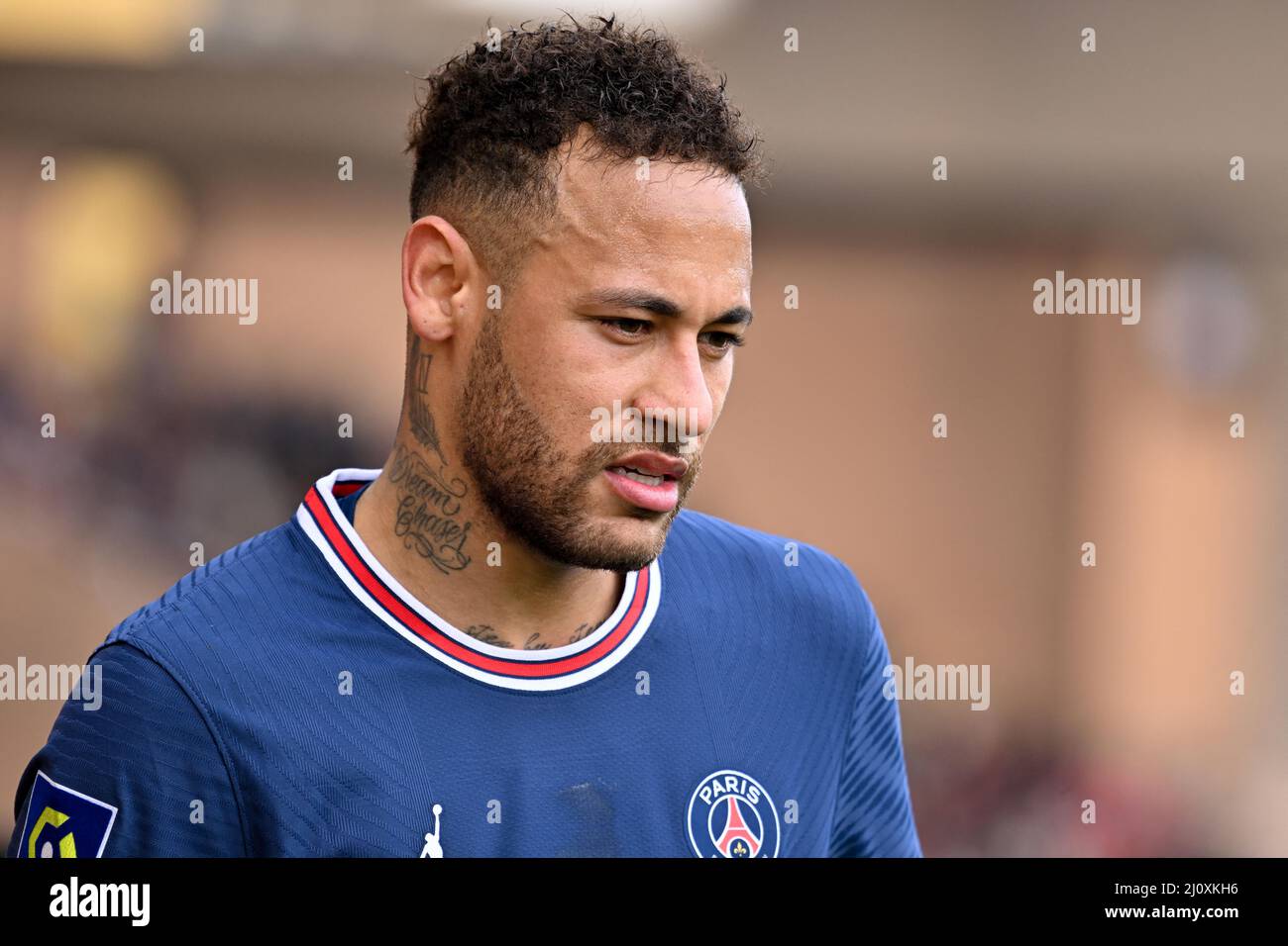 Neymar JR - AS Monaco vs PSG in Monaco on March 20, 2022. Photo by Lionel  Urman/ABACAPRESS.COM Stock Photo - Alamy