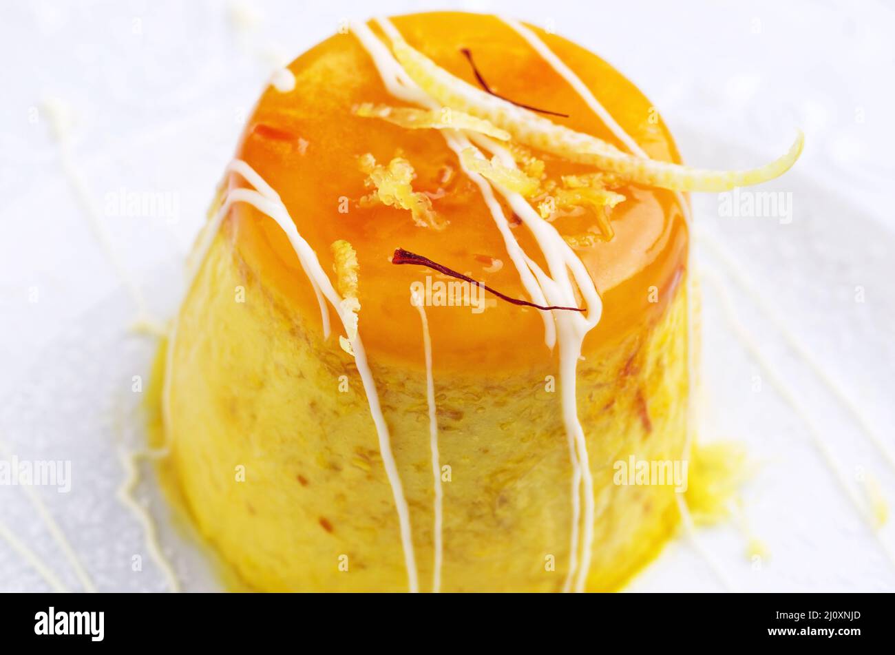 Mango pudding Stock Photo