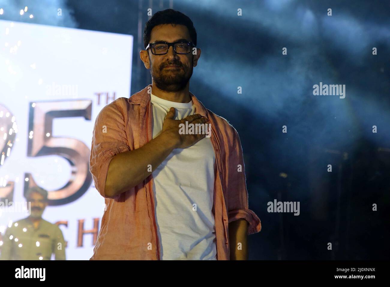 New Delhi, India. 20th Mar, 2022. Bollywood Actor Amir Khan during the  promotion of Much Awaited Mega Budget Upcoming Movie of Indian Cinema RRR,  releasing on 25th march 2022 (Photo by Jyoti