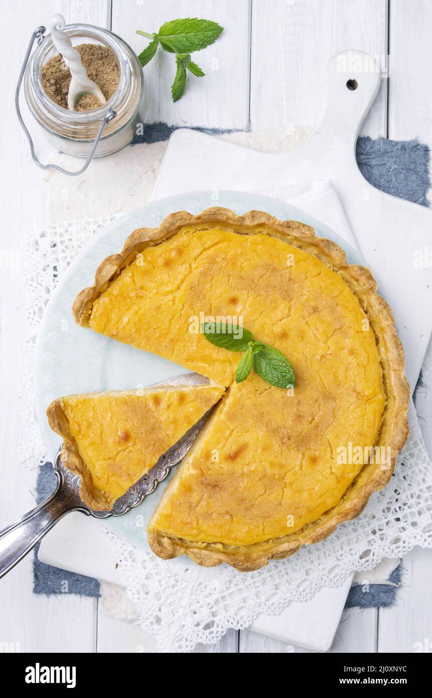 Tarte au Citron Stock Photo - Alamy