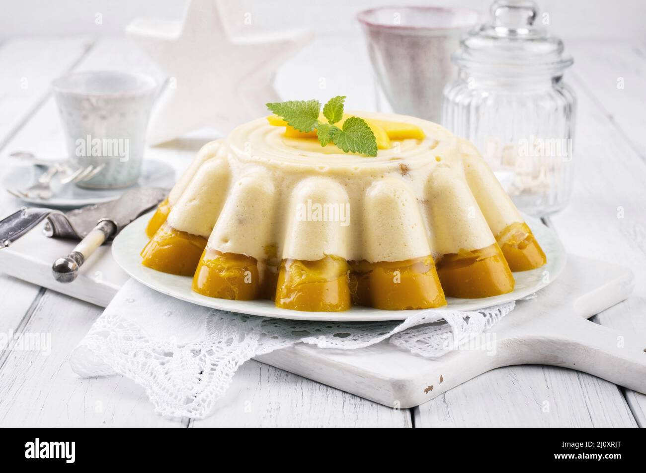 Mango dessert Stock Photo