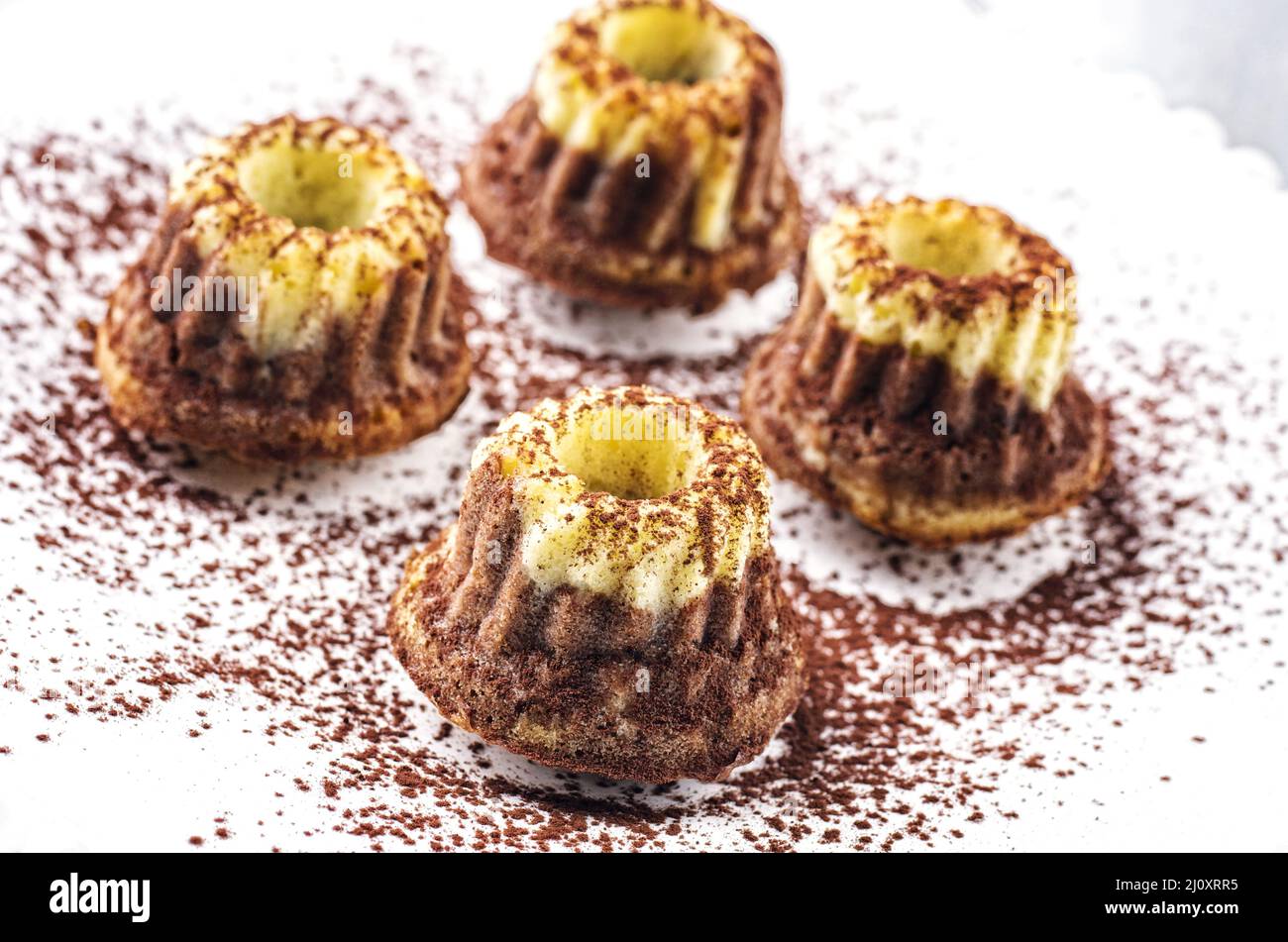 Mini gugle cakes Stock Photo