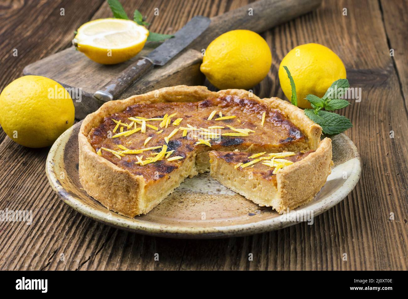 Lemon pastry Stock Photo