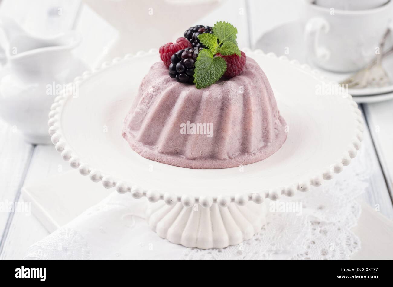 Pudding dessert Stock Photo