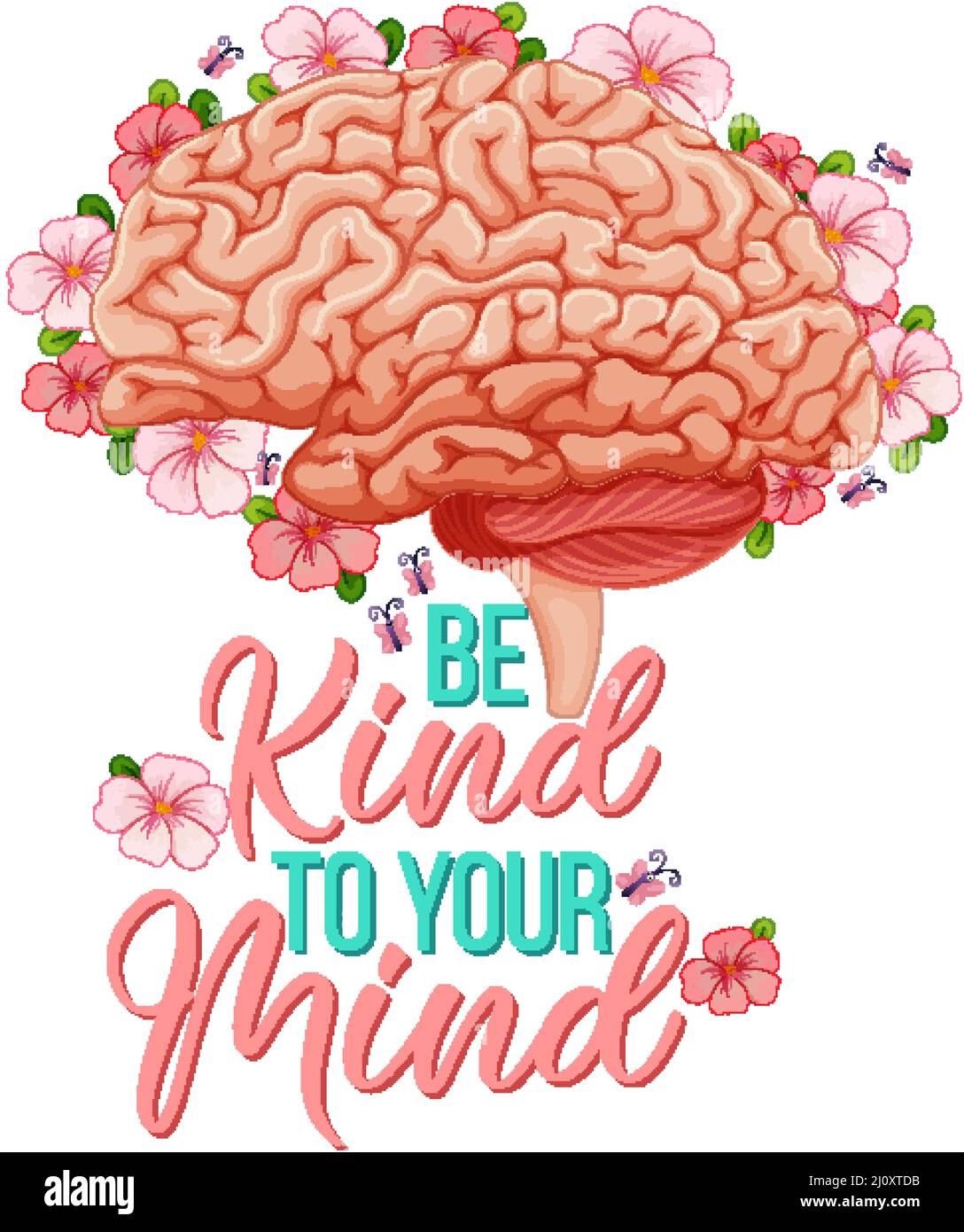 Poster design with human brain illustration Stock Vector Image & Art - Alamy