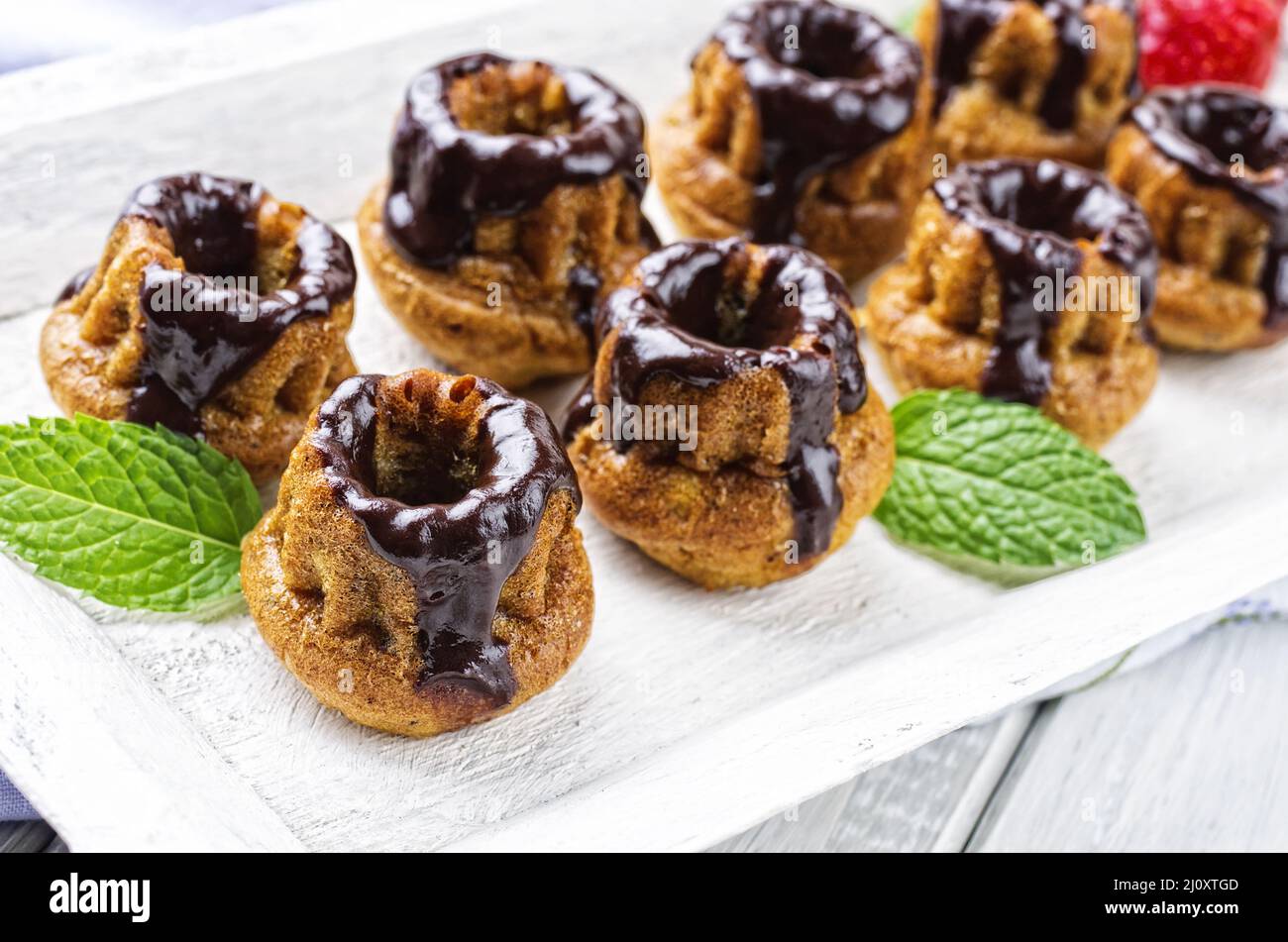 Mini gugl cakes Stock Photo - Alamy