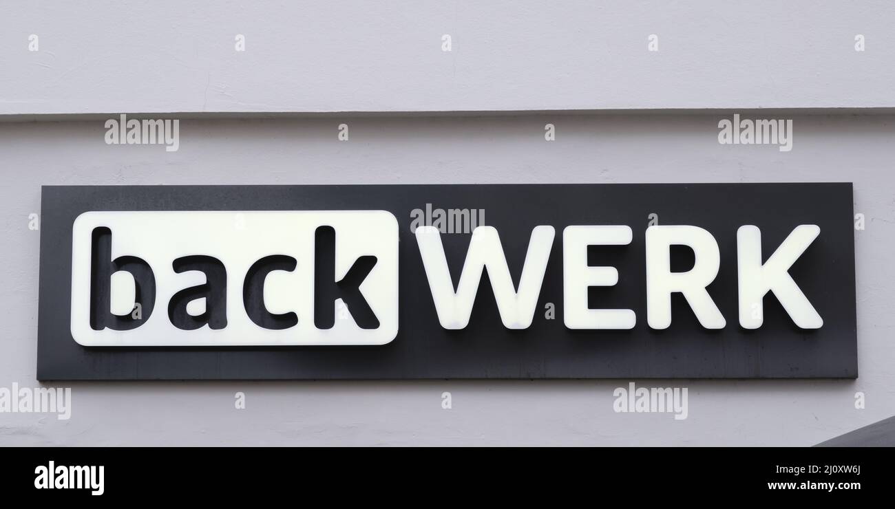Sign and Logo of backWERK Stock Photo - Alamy