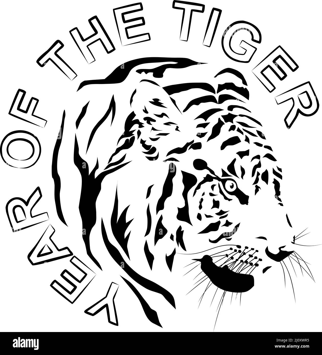 Chinese Year of the Tiger Stock Vector