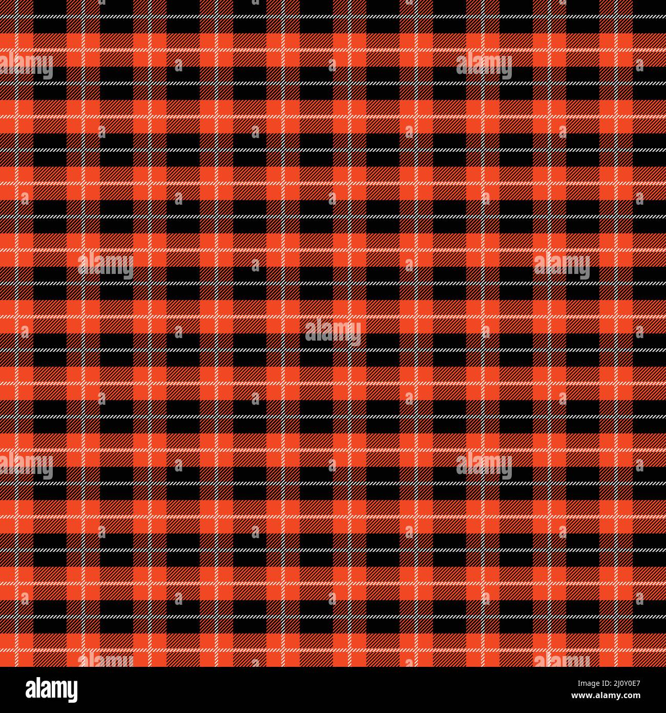 Red and BLACK Scotland textile seamless pattern. Fabric texture check ...