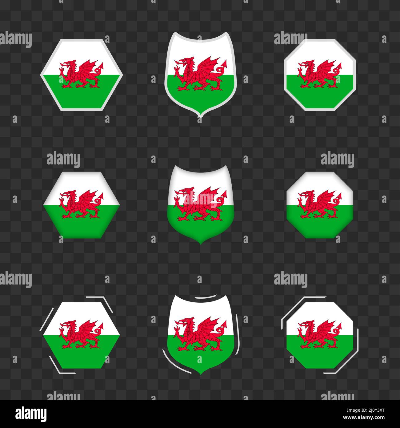National symbols of wales Stock Vector Images Alamy