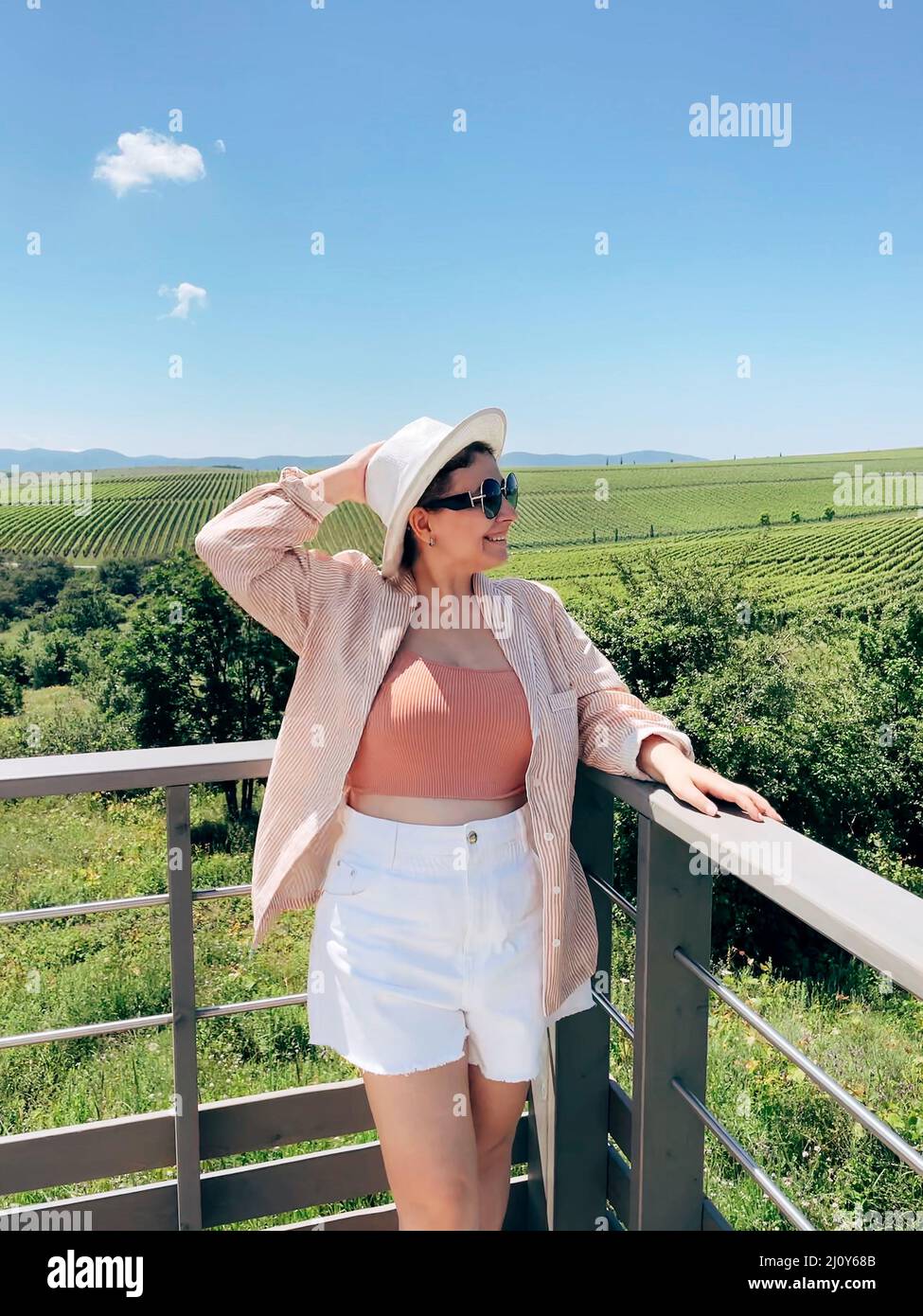 Middle aged woman traveler hi res stock photography and images Alamy