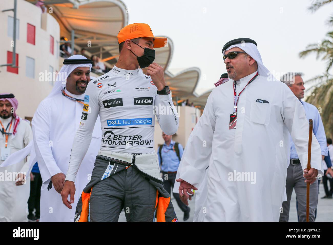 Bahrain International Circuit, Sakhir, Bahrain on 20 March 2022 Lando ...