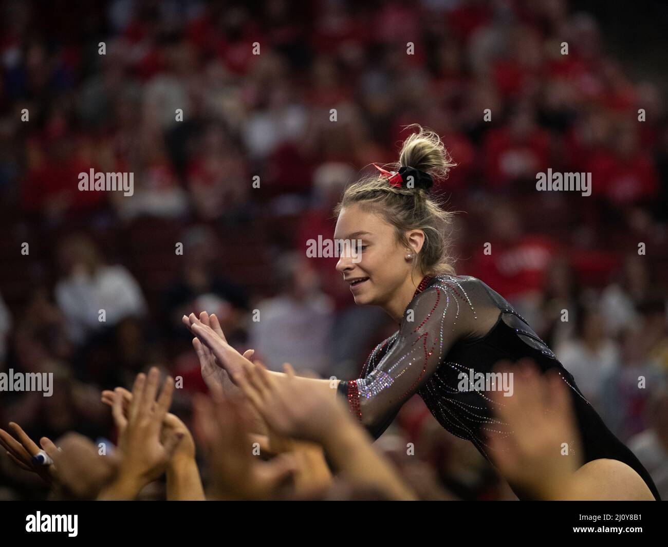 March 19, 2022 University of Utah gymnast and Olympic silver medalist