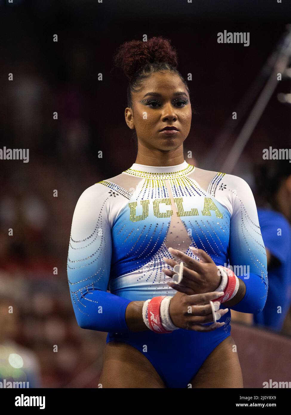 March 19, 2022 Olympian and UCLA Bruin gymnast Jordan Chiles during
