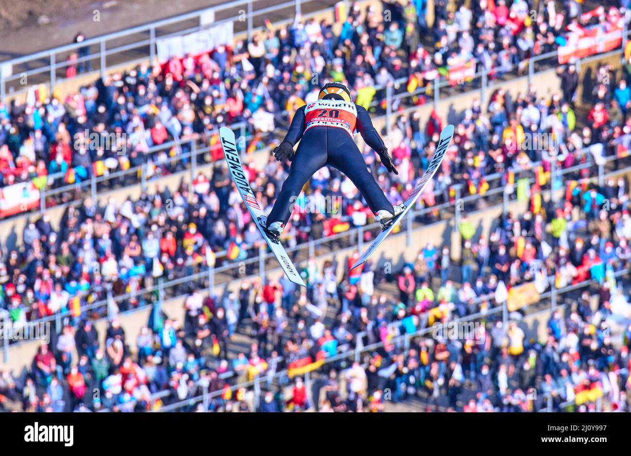 Oberstdorf, Bavaria, Germany, Mar 20, 2022. Thomas Lackner, AUT in