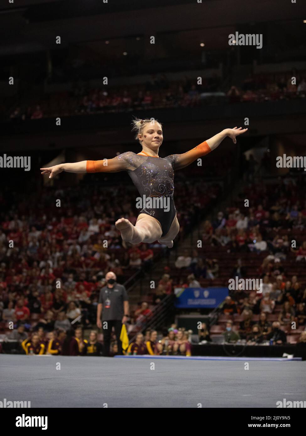 March 19, 2022 Oregon State University gymnast and Olympic gold