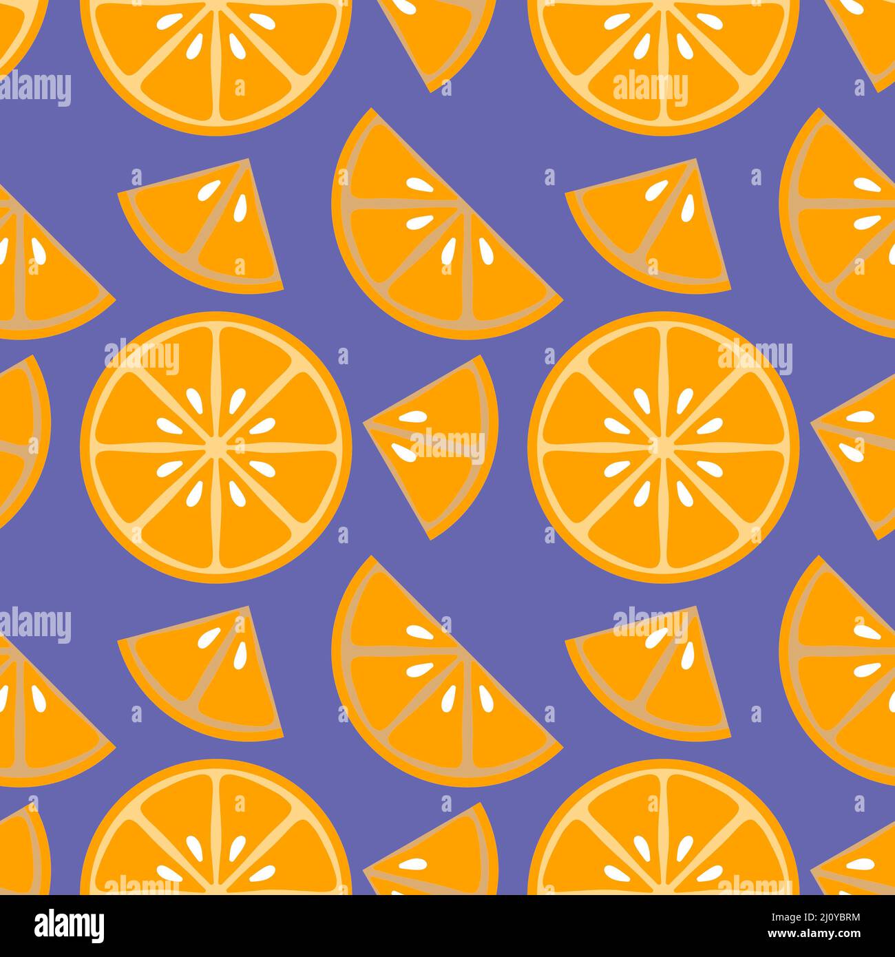 Summer fruit seamless lemon orange pattern for textiles and packaging ...