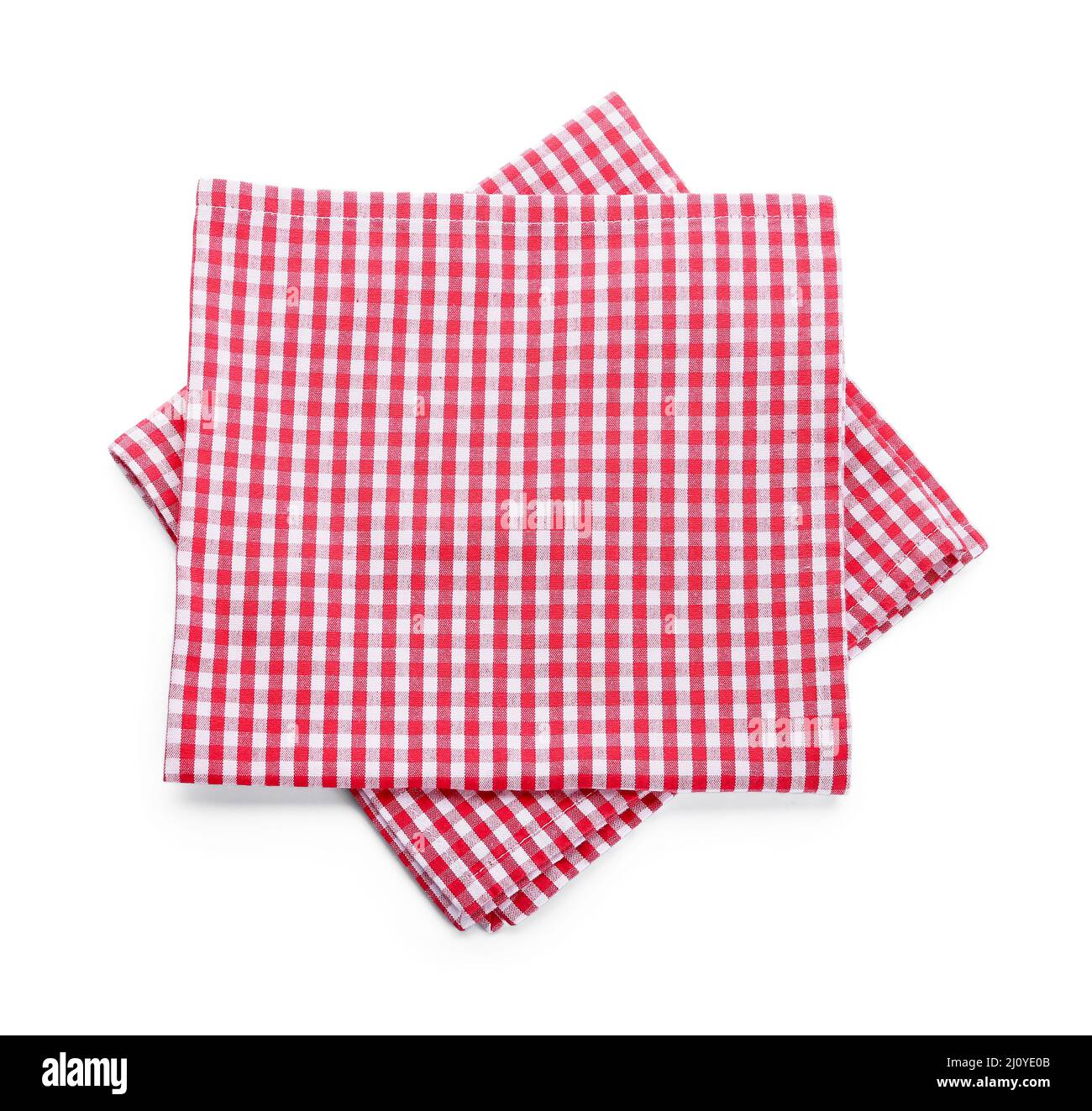 Clean napkins isolated on white Stock Photo Alamy