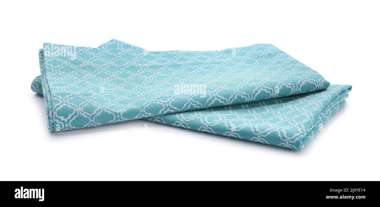 Clean napkins isolated on white Stock Photo Alamy