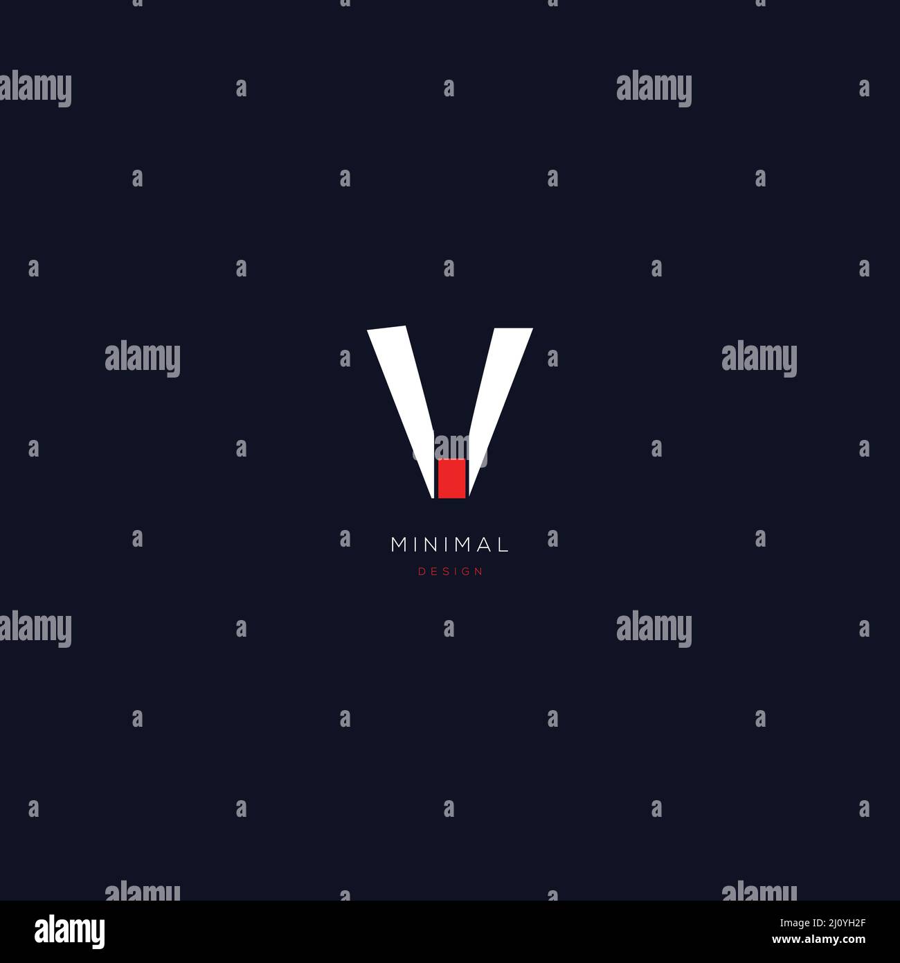 Letter V logo icon design template elements Stock Vector