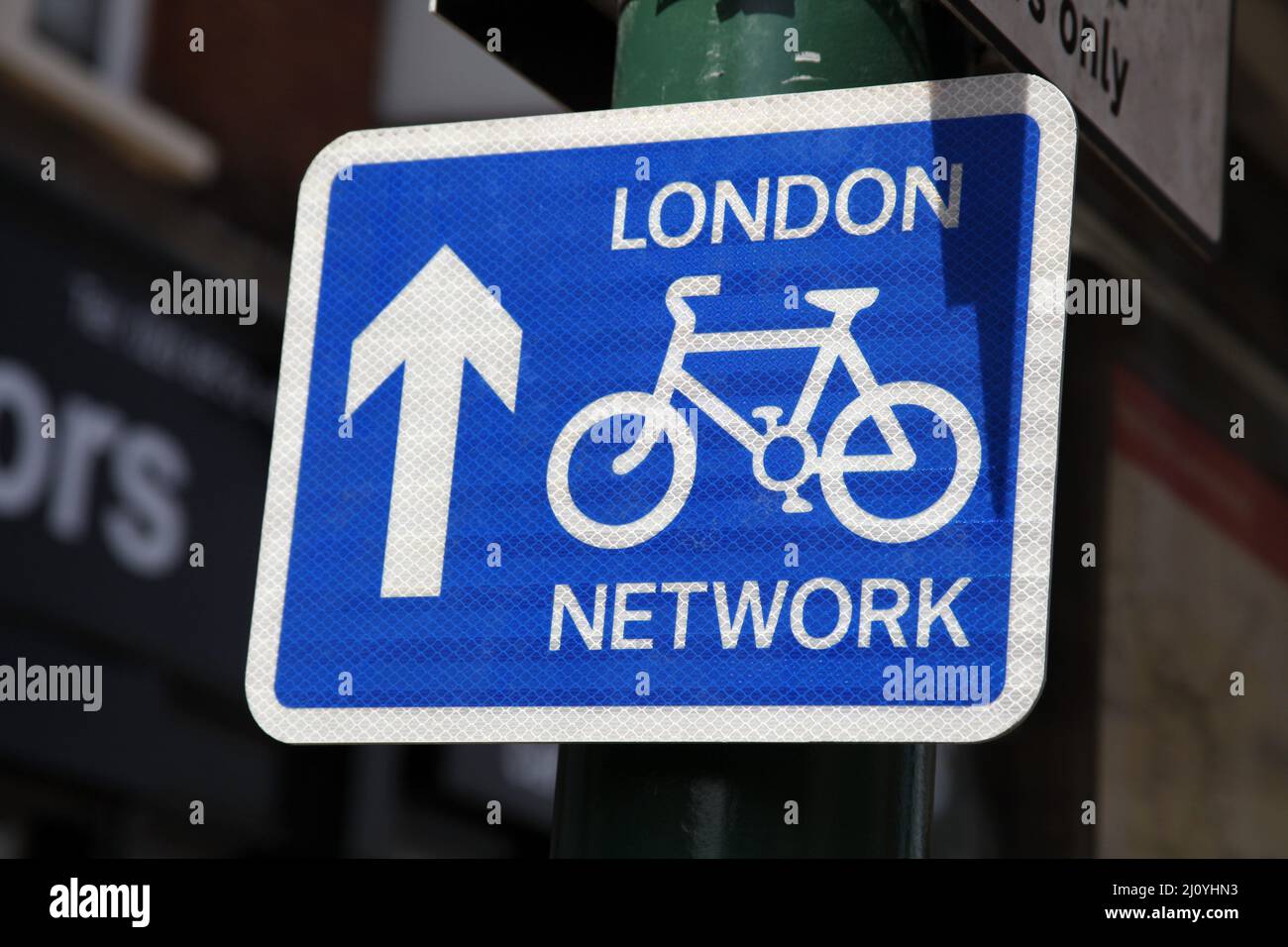 London Cycle Network Sign Stock Photo