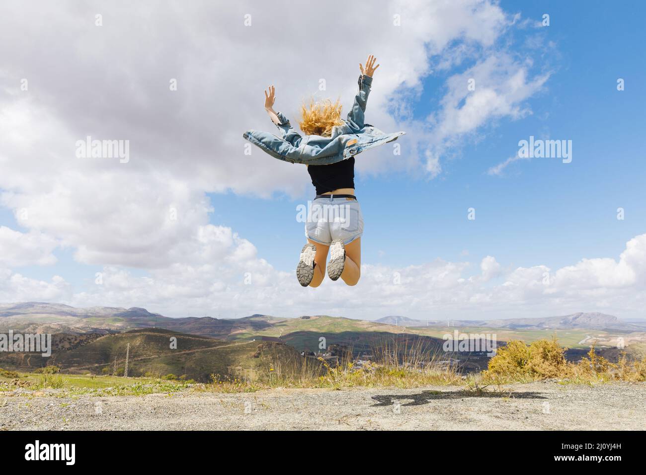 Jumping joy hi-res stock photography and images - Alamy
