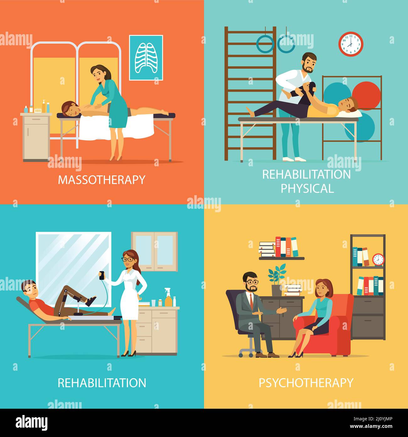 Manual Therapist Stock Vector Images Alamy