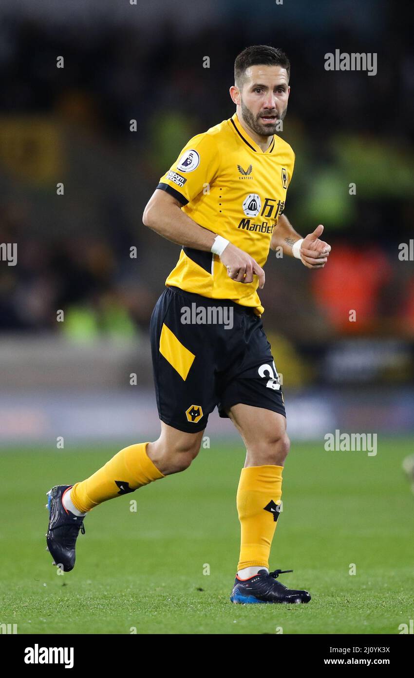 Wolverhampton Wanderers' Joao Moutinho during the Premier League match at Molineux Stadium, Wolverhampton. Picture date: Friday March 18, 2022. Stock Photo