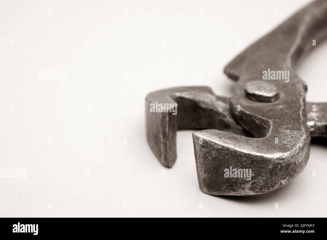 Tools for pulling nails old metal pliers Stock Photo Alamy