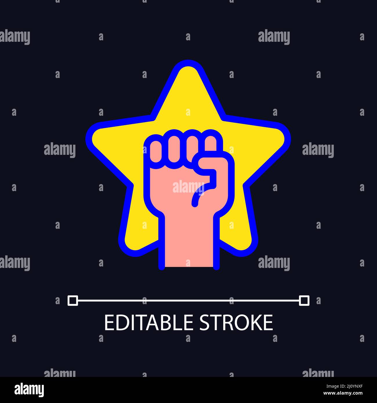 Motivational bonuses pixel perfect RGB color icon for dark theme Stock ...