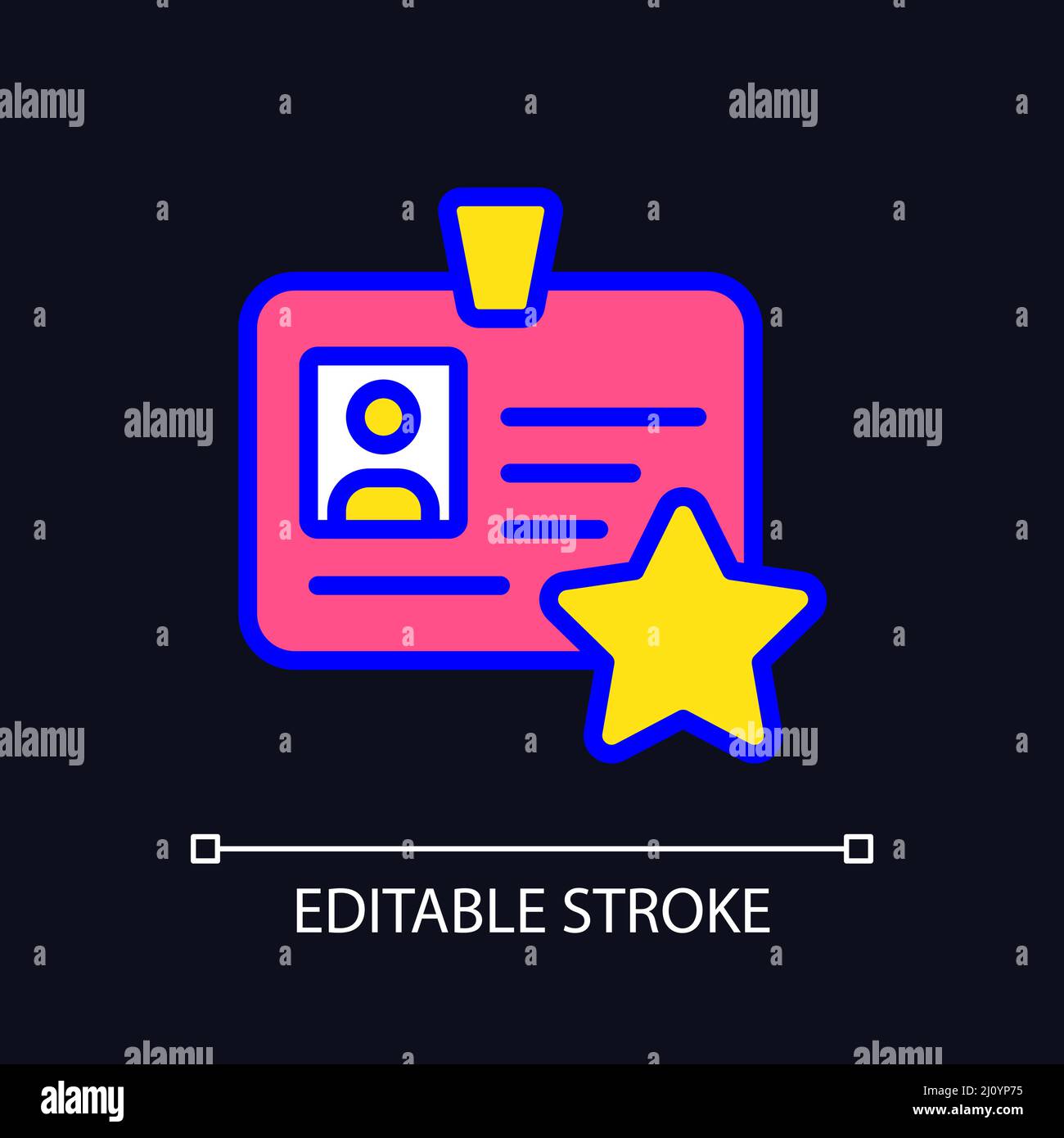 Personal bonus pixel perfect RGB color icon for dark theme Stock Vector ...