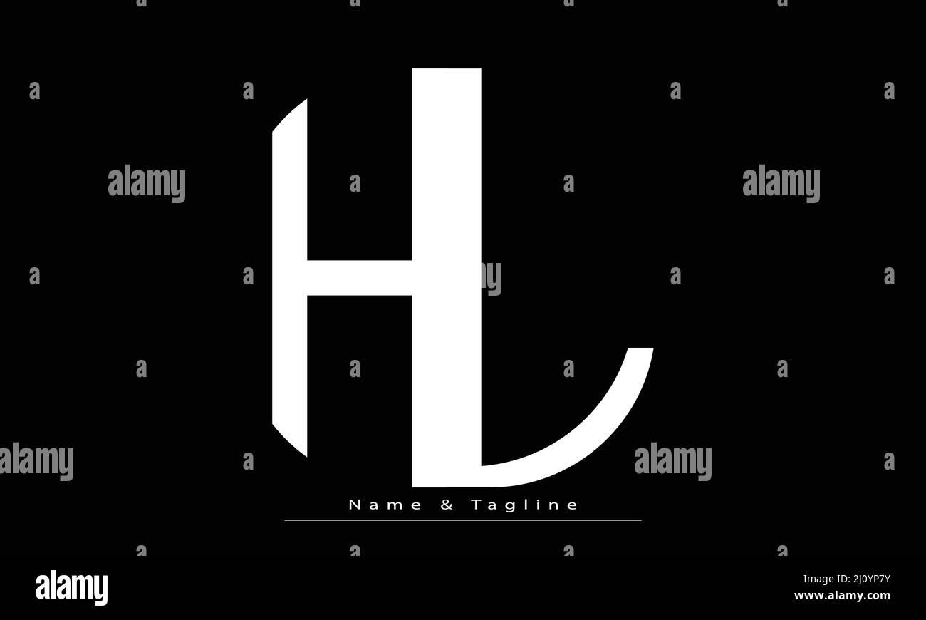 Alphabet letters Initials Monogram logo HL ,  LH Stock Vector