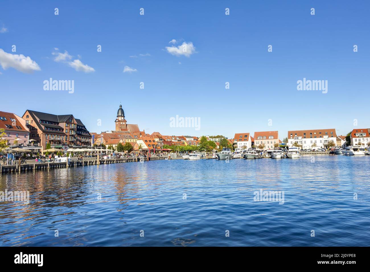 The town of Waren an der MÃ¼ritz â€“ Mecklenburg Lake District, Germany Stock Photo
