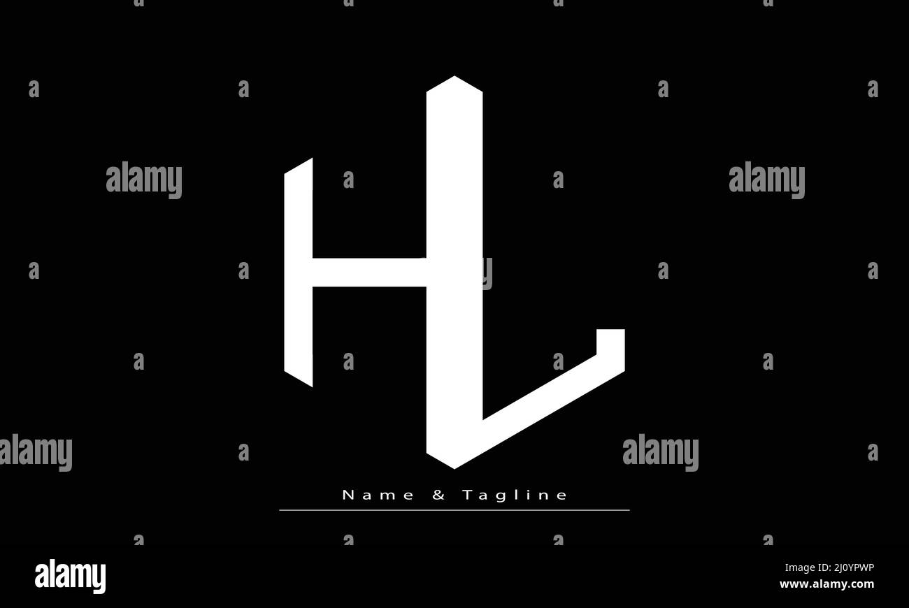 Alphabet letters Initials Monogram logo HL ,  LH Stock Vector